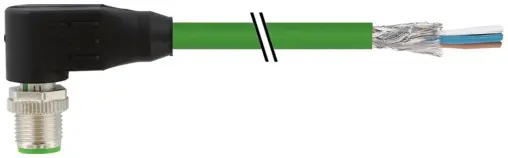 Produktfoto 1 von Murrelektronik 7000-21021-7900500, M12 St. 90° X-kod. freies Ltg-ende geschirmt