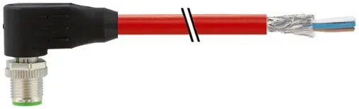 Produktfoto 1 von Murrelektronik 7000-14561-7920750, M12 St. 90° D-kod. freies Ltg-ende geschirmt