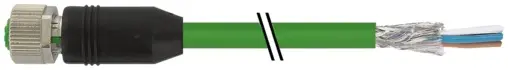 Murrelektronik 7000-14641-7961500, M12 Bu. 0° D-kod. freies Ltg-ende geschirmt