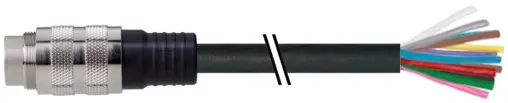 Produktfoto 1 von Murrelektronik 7000-16751-9590200, M16 Stecker, gerade, 14pol, freies Ende
