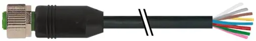 Produktfoto 1 von Murrelektronik 7000-17041-7222500, M12 Bu. 0° A-kod. freies Ltg-ende