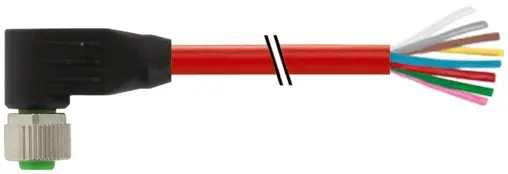 Produktfoto 1 von Murrelektronik 7000-17061-7181000, M12 Bu. 90° A-kod. freies Ltg-ende