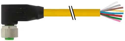 Produktfoto 1 von Murrelektronik 7000-17061-1141000, M12 Bu. 90° A-kod. freies Ltg-ende
