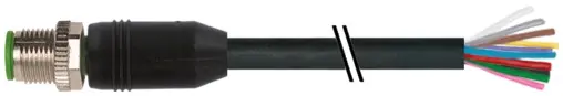 Produktfoto 1 von Murrelektronik 7000-19001-7021000, M12 St. 0° A-kod. freies Ltg-ende