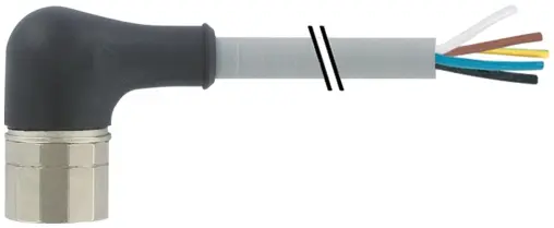 Produktfoto 1 von Murrelektronik 7000-23151-3620500, M23 Bu. 90° freies Ltg-ende