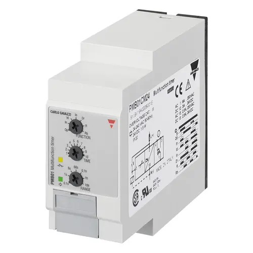 Produktfoto 1 von Carlo Gavazzi PMB01DM24, PMB01DM24 TIMER MULTIFUNKTION 2RELÈ PLUG-IN