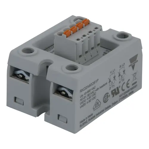 Produktfoto 1 von Carlo Gavazzi RKD2B60D75P, SSR 2-POLIG-2X DC IN-IO 600V 75A-STECKER