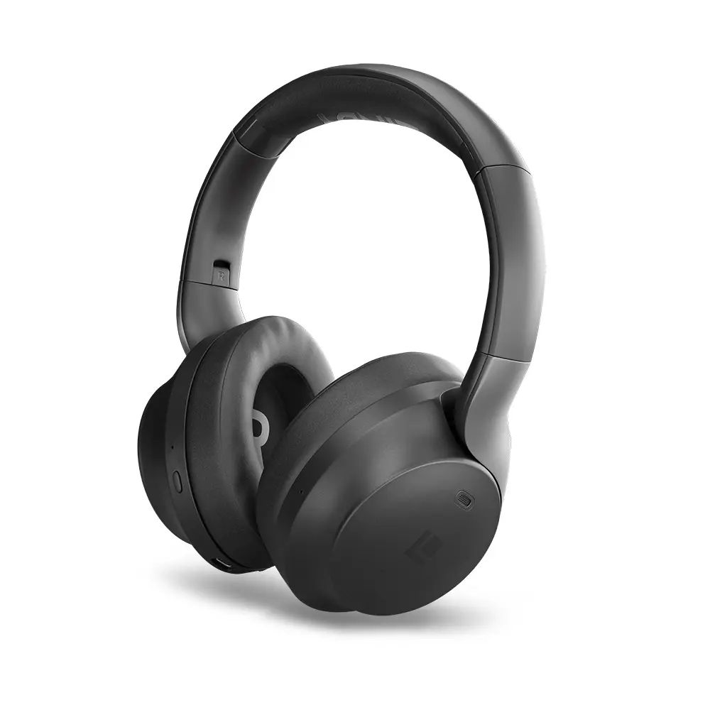 Produktfoto 1 von LINDY 73205, LHXW-e Wireless Active Noise Cancelling Headphones - Black
