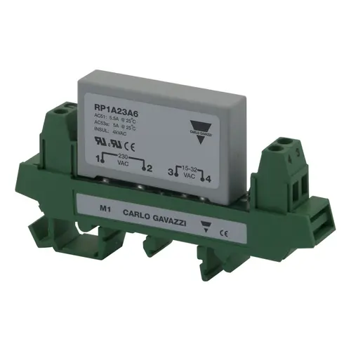 Produktfoto 1 von Carlo Gavazzi RP1A23A6M1, SSR ZS PCB MT. 230V 5,5A DIN MT.