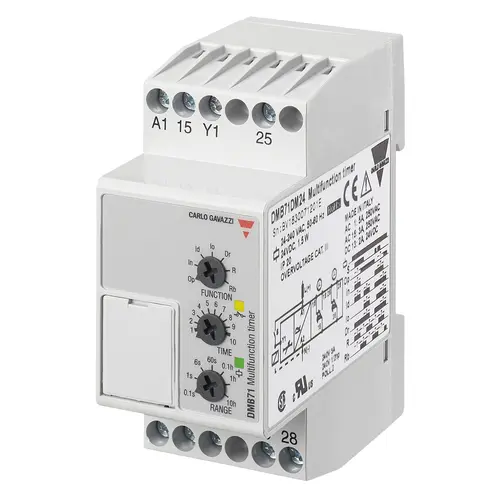 Produktfoto 1 von Carlo Gavazzi DMB71DM24, DPDT-MULTIFUNKTIONSTIMER