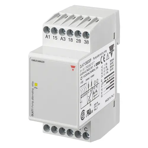 Produktfoto 1 von Carlo Gavazzi DLA71TB233P, DLA71TB233P PUMPENWECHSELRELAIS REV.5