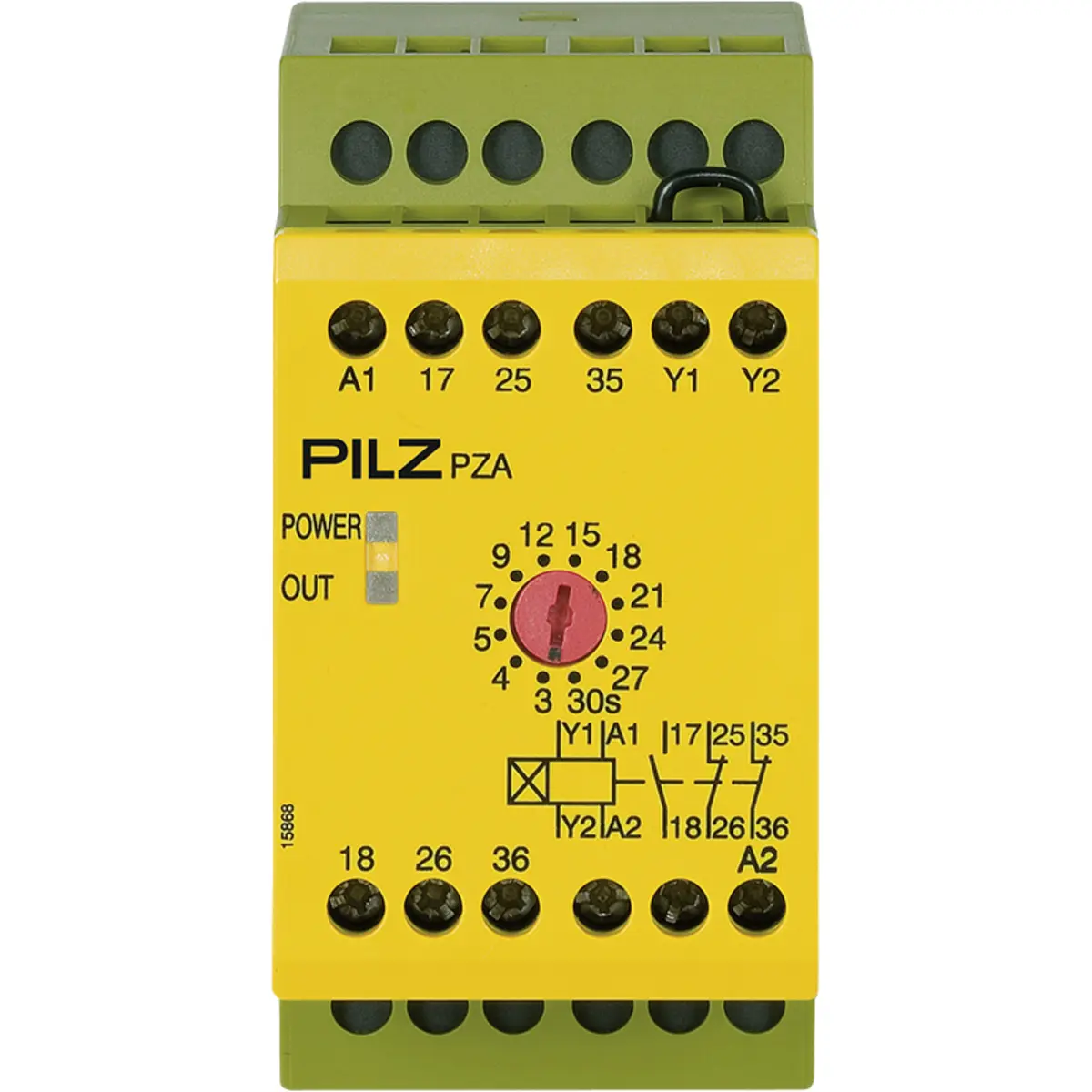 Produktfoto 1 von PILZ PZA 30/24VDC 1n/o 2n/c, Zeitüberwachung, P/n: 774030
