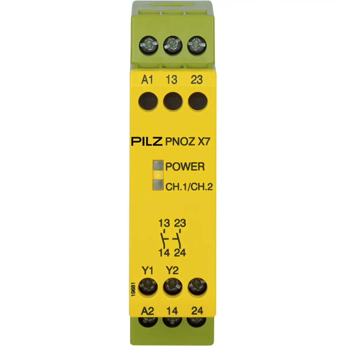 Produktfoto 1 von PILZ PNOZ X7 24VACDC 2n/o Schaltgeräte P/N: 774059