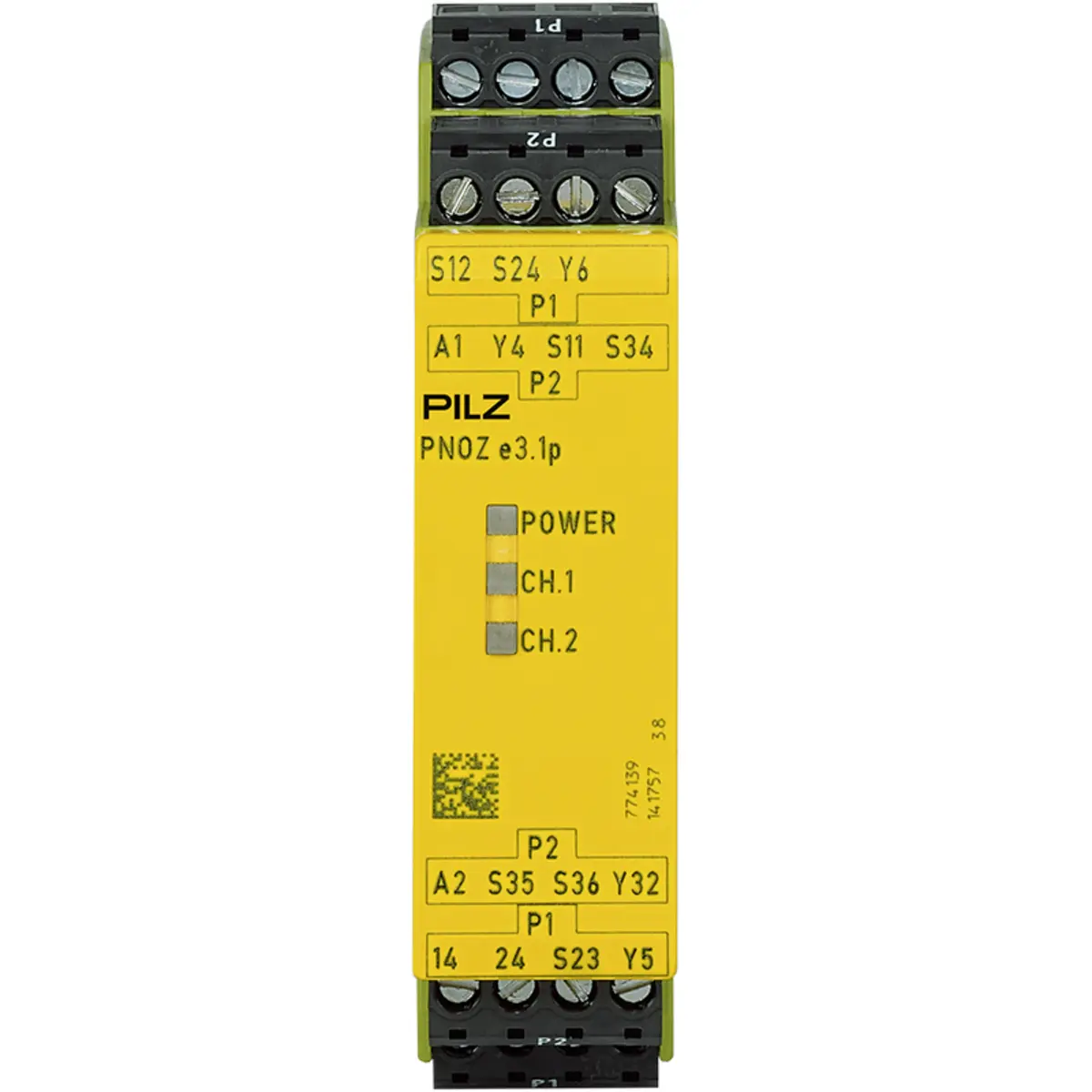Produktfoto 1 von PILZ PNOZ e3.1p 24VDC 2so Schaltgeräte P/N: 774139