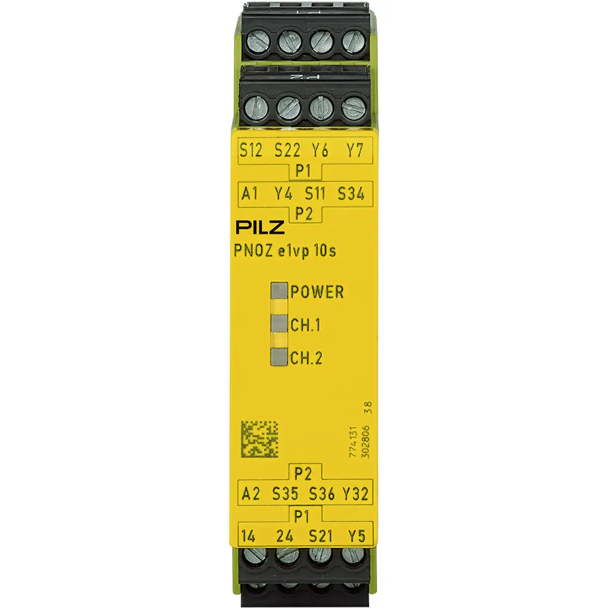 Produktfoto 1 von PILZ PNOZ e1vp 10/24VDC 1so 1so t Schaltgeräte P/N: 774131