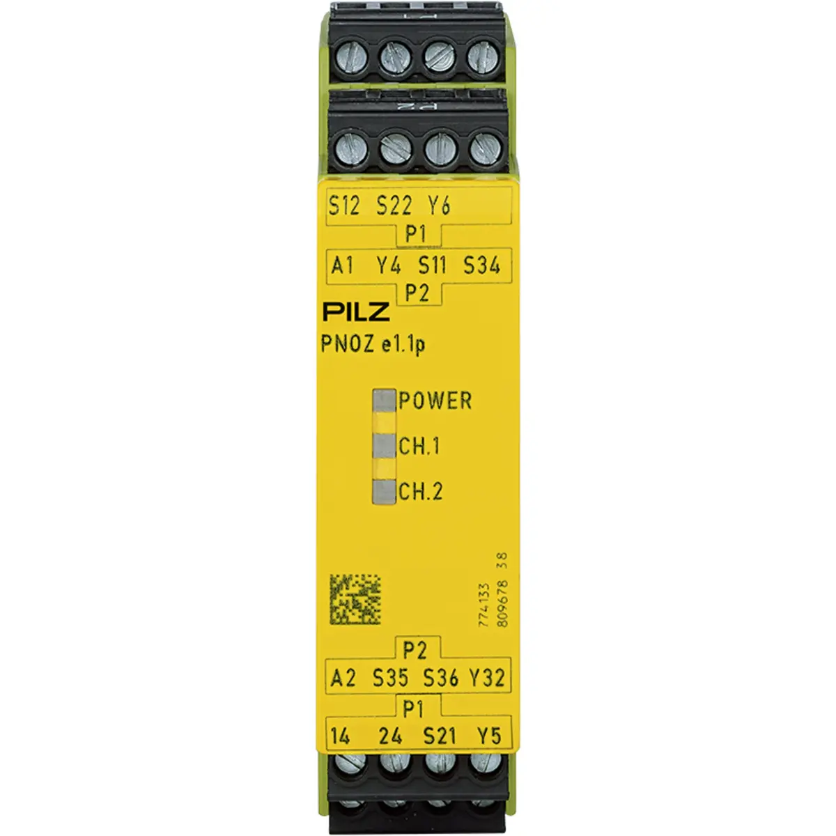 Produktfoto 1 von PILZ PNOZ e1.1p 24VDC 2so Schaltgeräte P/N: 774133