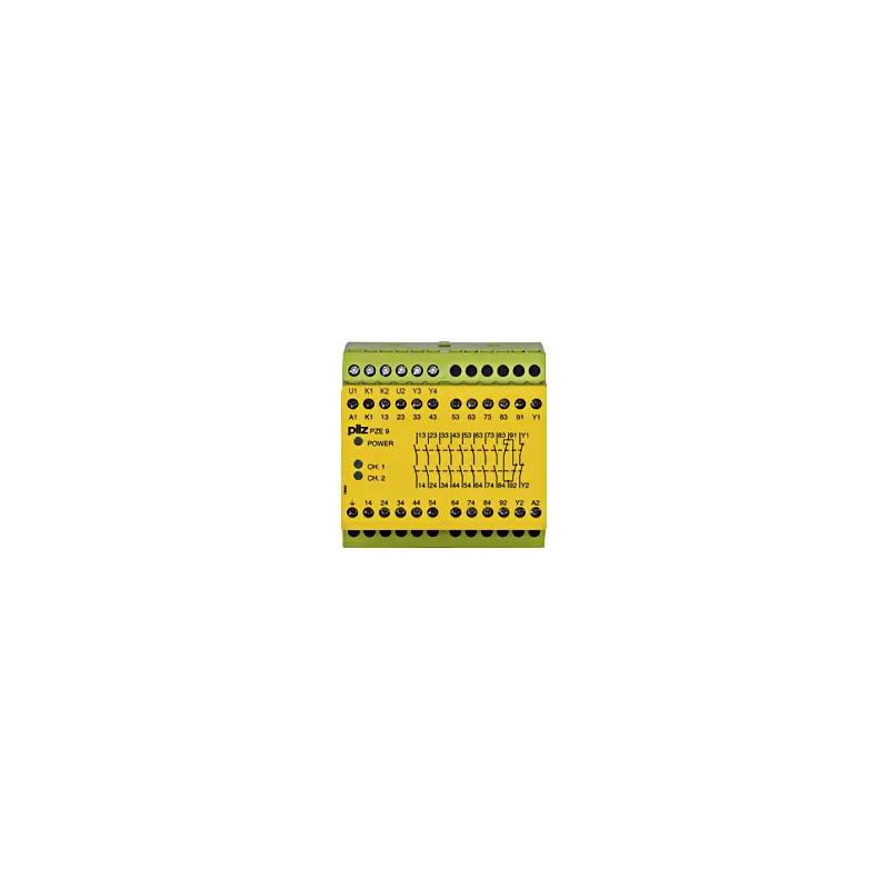 Produktfoto 1 von PILZ PZE 9 230-240VAC 8n/o 1n/c, Kontakterweiterungen, P/n: 774148