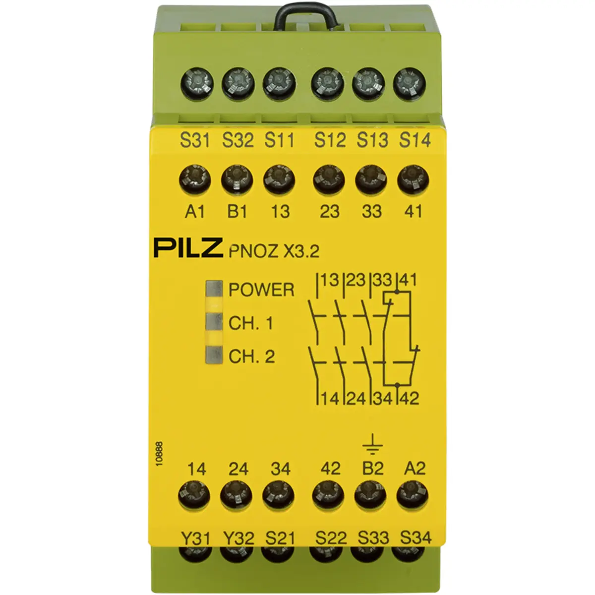 Produktfoto 1 von PILZ PNOZ X3.2 230VAC 24VDC 3n/o 1n/c 1so Schaltgeräte P/N: 774309