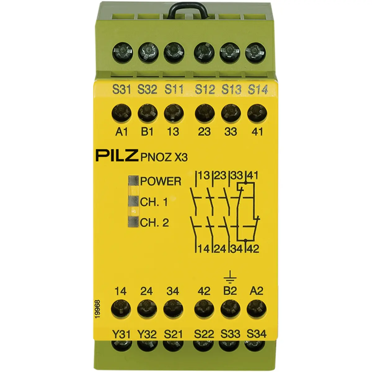 Produktfoto 1 von PILZ PNOZ X3 240VAC 24VDC 3n/o 1n/c 1so Schaltgeräte P/N: 774319