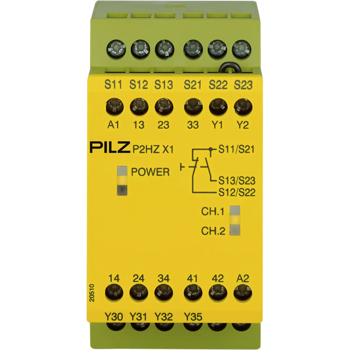 Produktfoto 1 von PILZ P2HZ X1 230VAC 3n/o 1n/c Schaltgeräte P/N: 774438