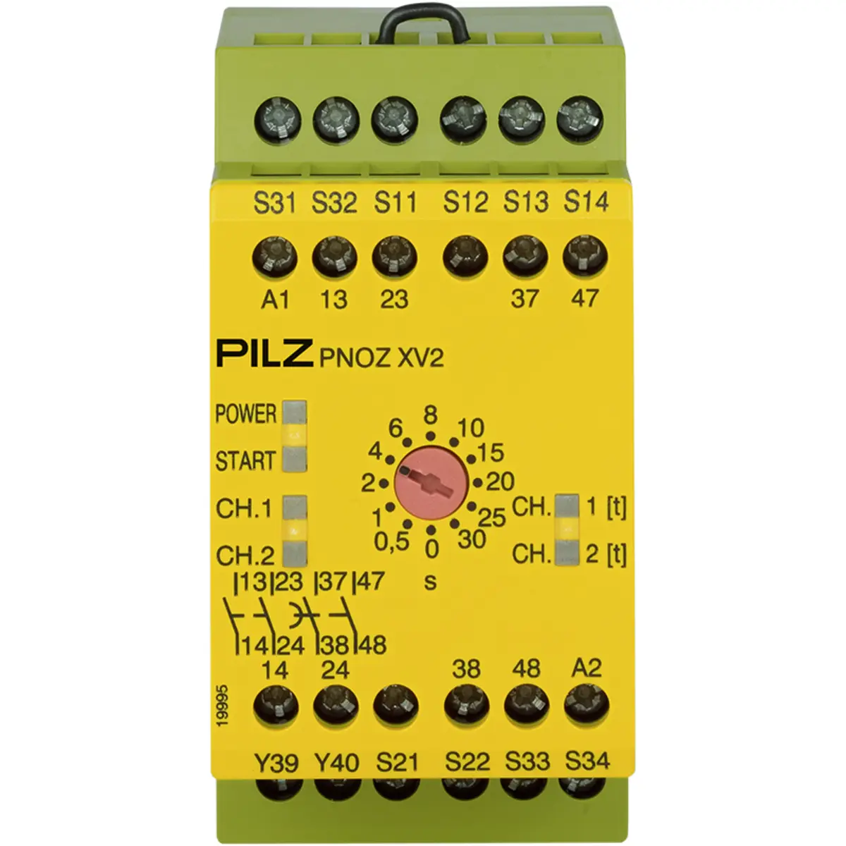 Produktfoto 1 von PILZ PNOZ XV2 30/24VDC 2n/o 2n/o t Schaltgeräte P/N: 774500