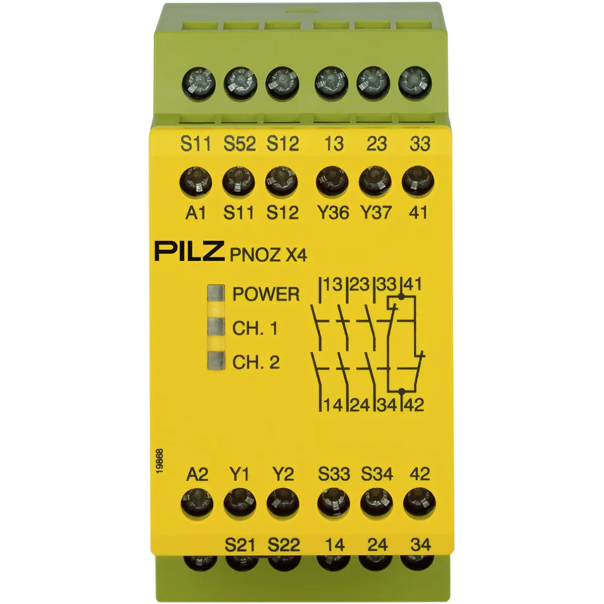Produktfoto 1 von PILZ PNOZ X4 24VDC 3n/o 1n/c Schaltgeräte P/N: 774730