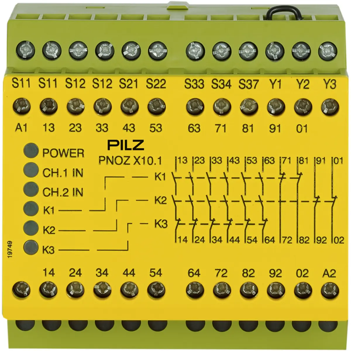 Produktfoto 1 von PILZ PNOZ X10.1 24VDC 6n/o 4n/c 6LED Schaltgeräte P/N: 774749