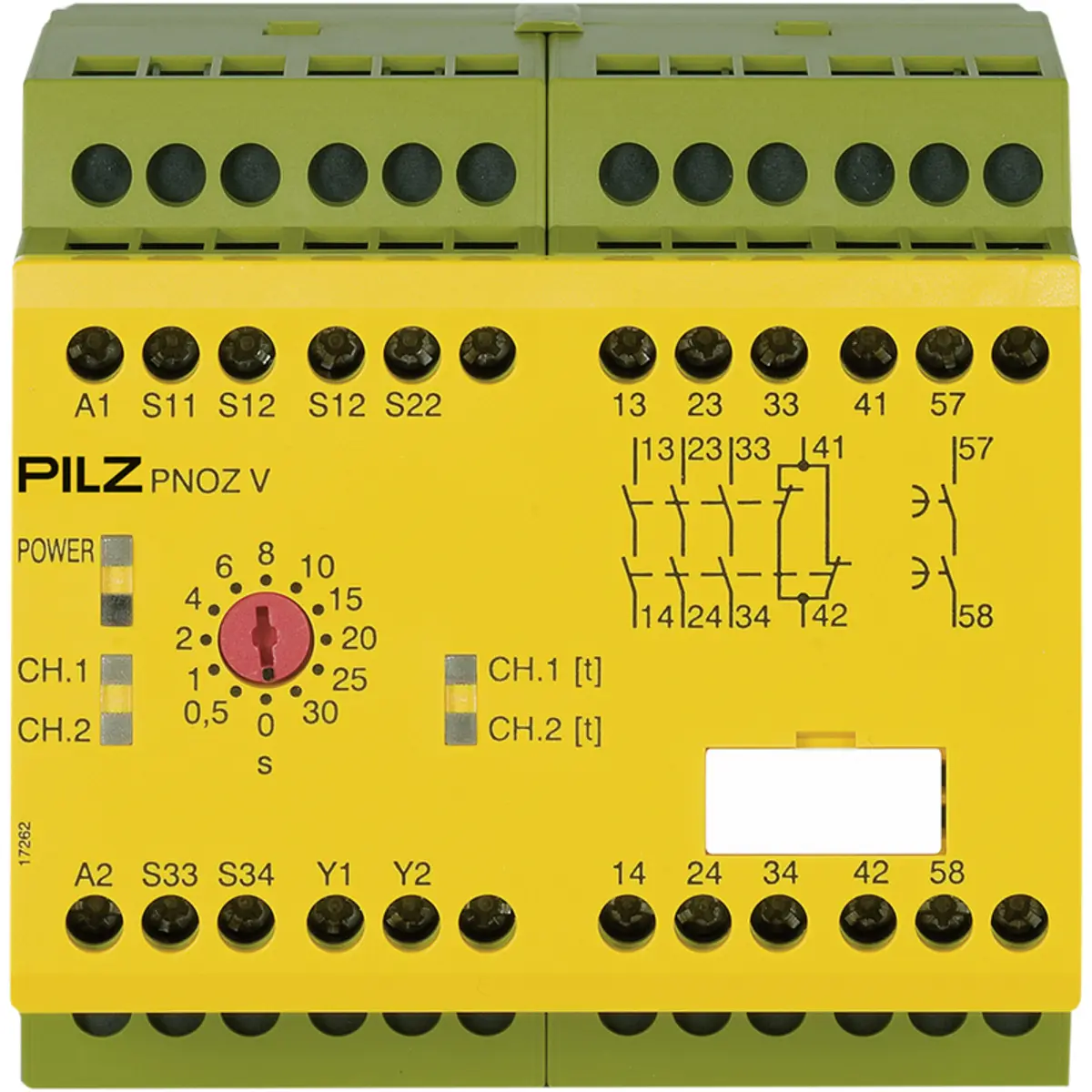 Produktfoto 1 von PILZ PNOZ V 30s 24VDC 3n/o 1n/c 1n/o t Schaltgeräte P/N: 774790