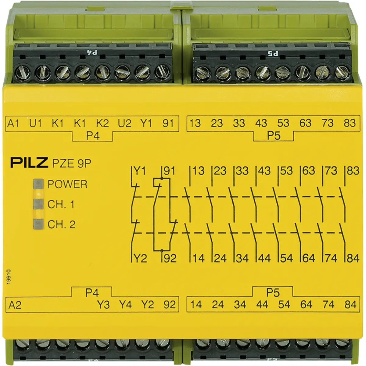 Produktfoto 1 von PILZ PZE 9P 24VACDC 8n/o 1n/c Schaltgeräte P/N: 777140