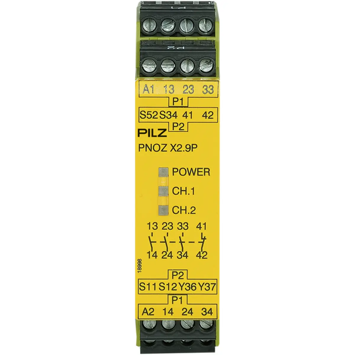 Produktfoto 1 von PILZ PNOZ X2.9P 24VDC 3n/o 1n/c Schaltgeräte P/N: 777300