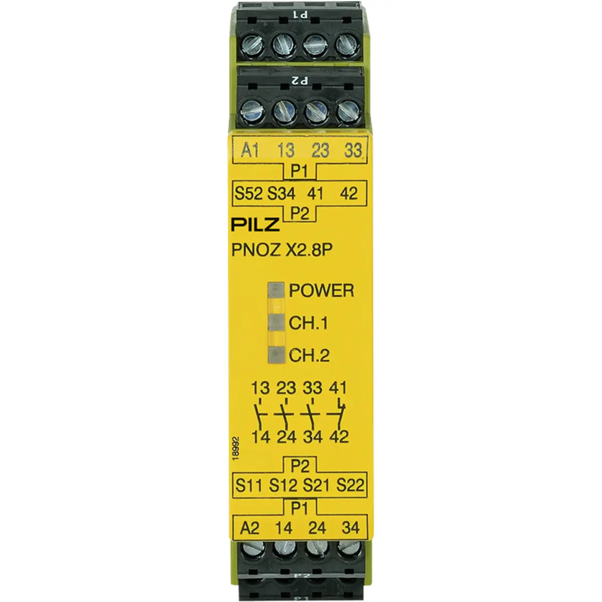 Produktfoto 1 von PILZ PNOZ X2.8P 24-240VAC/DC 3n/o 1n/c Schaltgeräte P/N: 777302