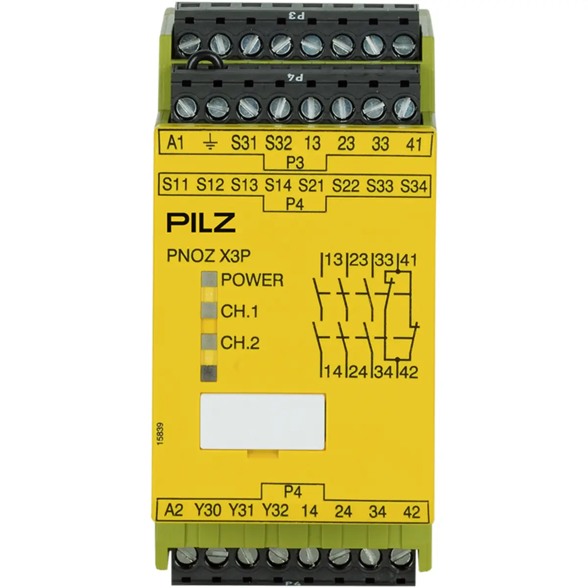 Produktfoto 1 von PILZ PNOZ X3P 24-240VACDC 3n/o 1n/c 1so Schaltgeräte P/N: 777313