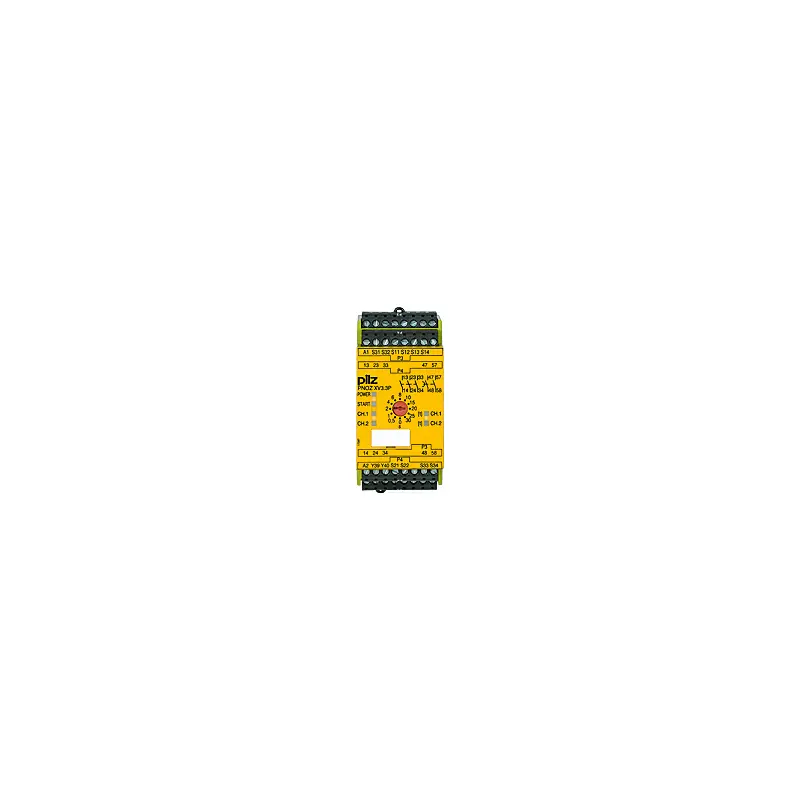 Produktfoto 1 von PILZ PNOZ XV3.3P 30/24VDC 3n/o 2n/o t, Zeitüberwachung, P/n: 777511