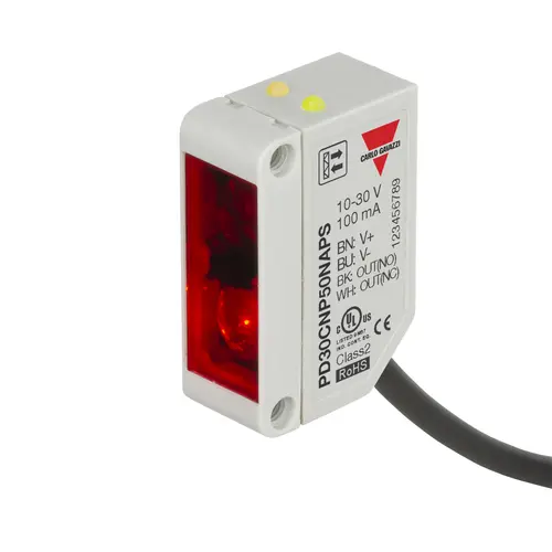 Produktfoto 1 von Carlo Gavazzi PD30CNP50NAPS, PHOTO PRR 5M NPN NO+NC POINT SPOT CAB
