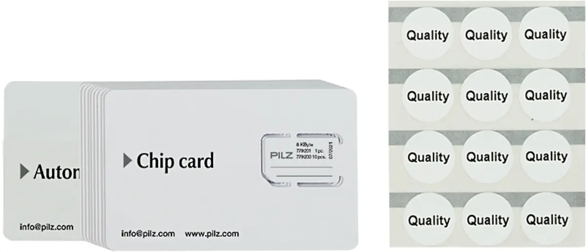 Produktfoto 1 von PILZ PNOZmulti Chipcard Set 10 pieces 8kB, Zubehör PNOZmulti, P/n: 779200