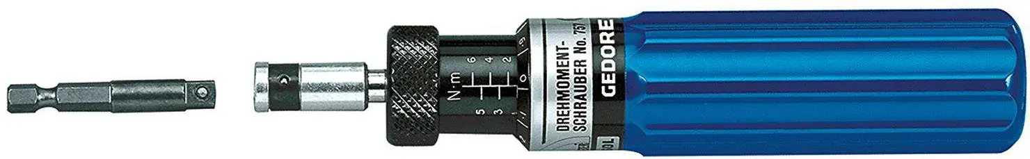 Produktfoto 1 von Gedore 757-06 Drehmoment-Schraubendreher 1.2 - 6 Nm DIN EN ISO 6789