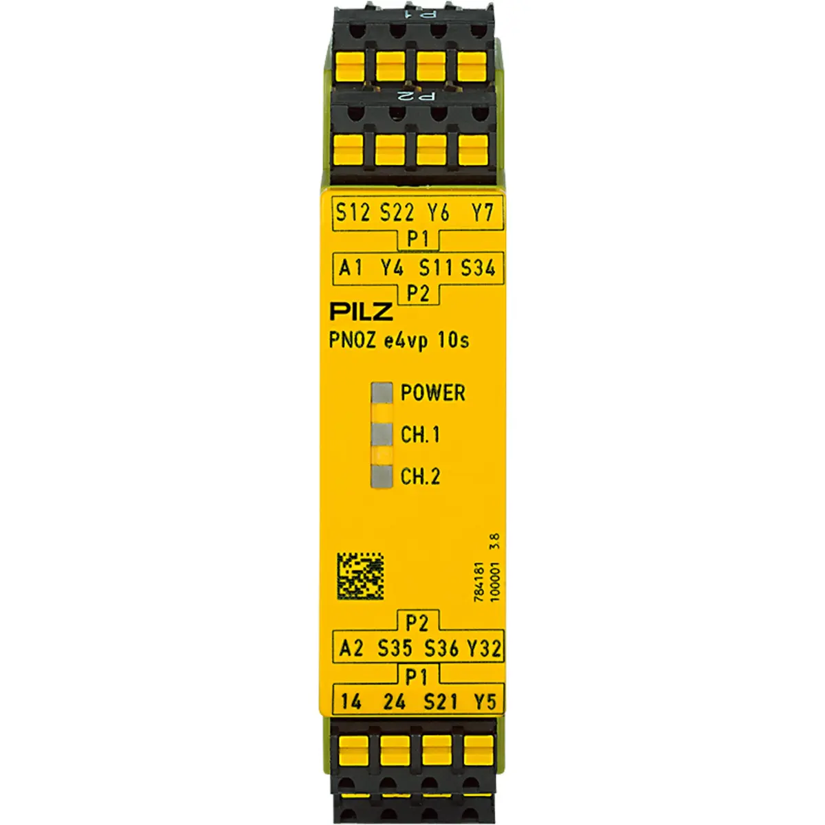 Produktfoto 1 von PILZ PNOZ e4vp C 10/24VDC 1so 1so t Schaltgeräte P/N: 784181