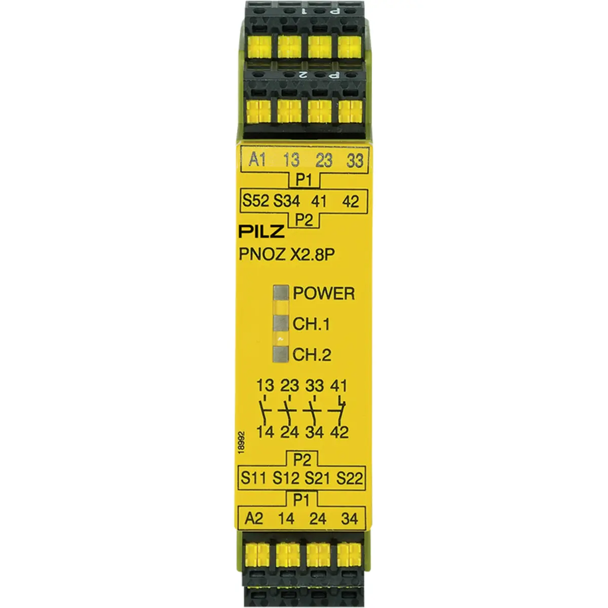 Produktfoto 1 von PILZ PNOZ X2.8P C 24-240VAC/DC 3n/o 1n/c Schaltgeräte P/N: 787302