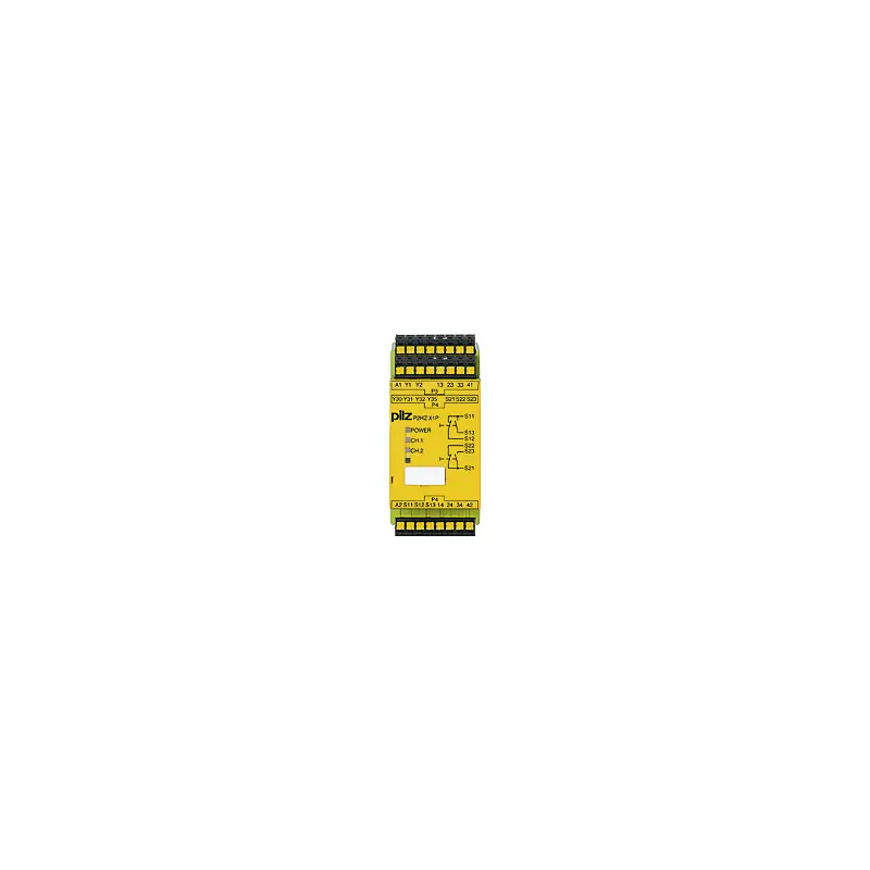 Produktfoto 1 von PILZ P2HZ X1P C 24VDC 3n/o 1n/c 2so, Zweihandüberwachung, P/n: 787340