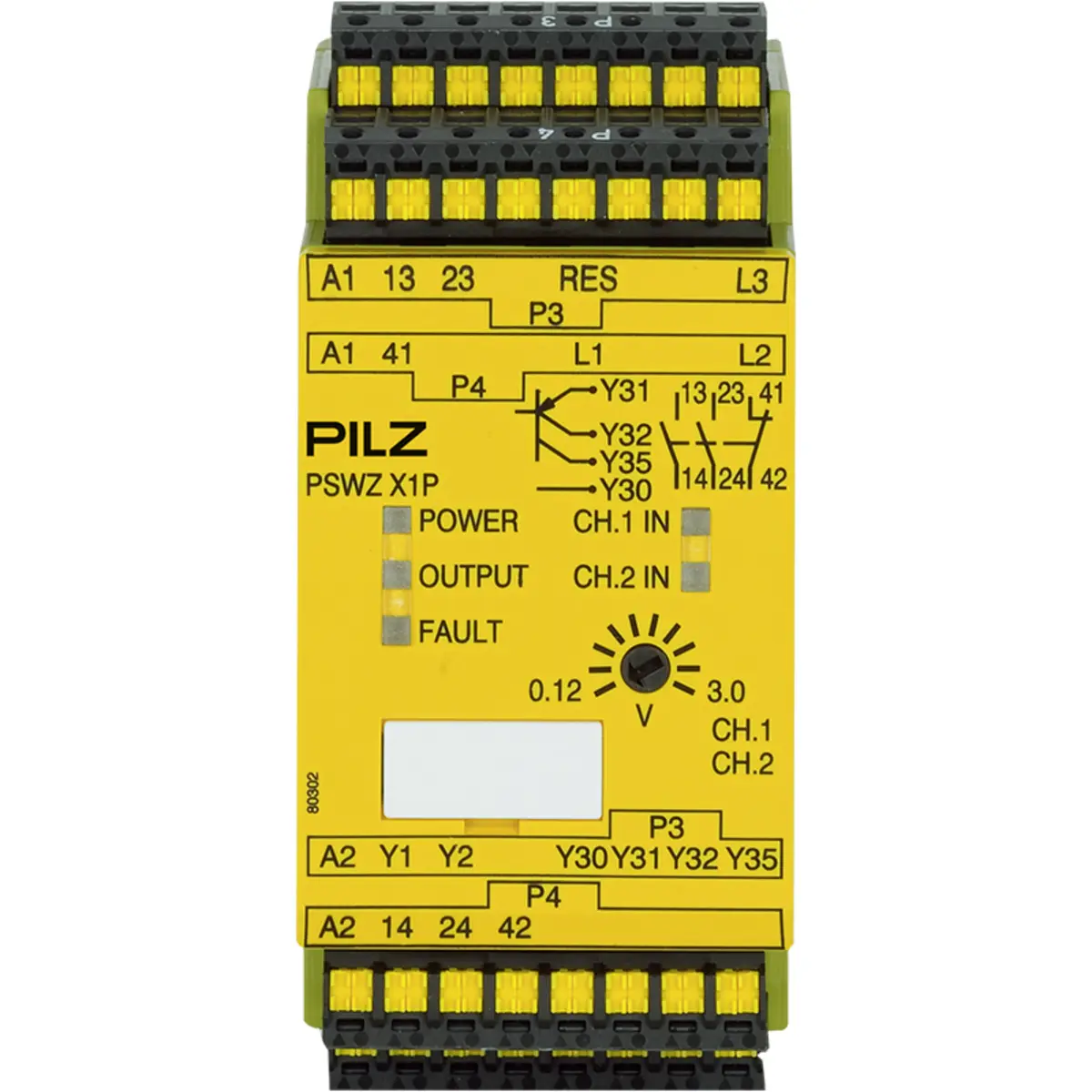 Produktfoto 1 von PILZ PSWZ X1P C 3V/24-240VACDC 2n/o 1n/c2so Schaltgeräte P/N: 787950