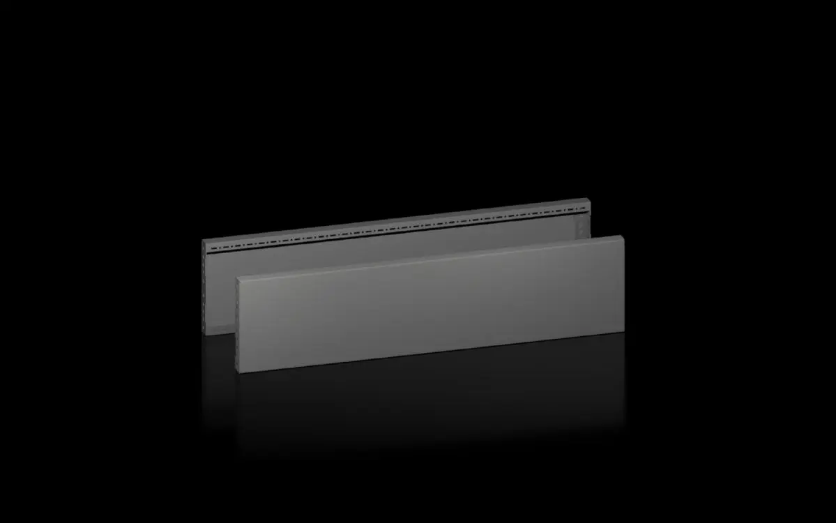 Produktfoto 1 von Rittal VX 8660.045, 8660045 Base/plinth trim panels, side for base/plinth system VX, sheet steel