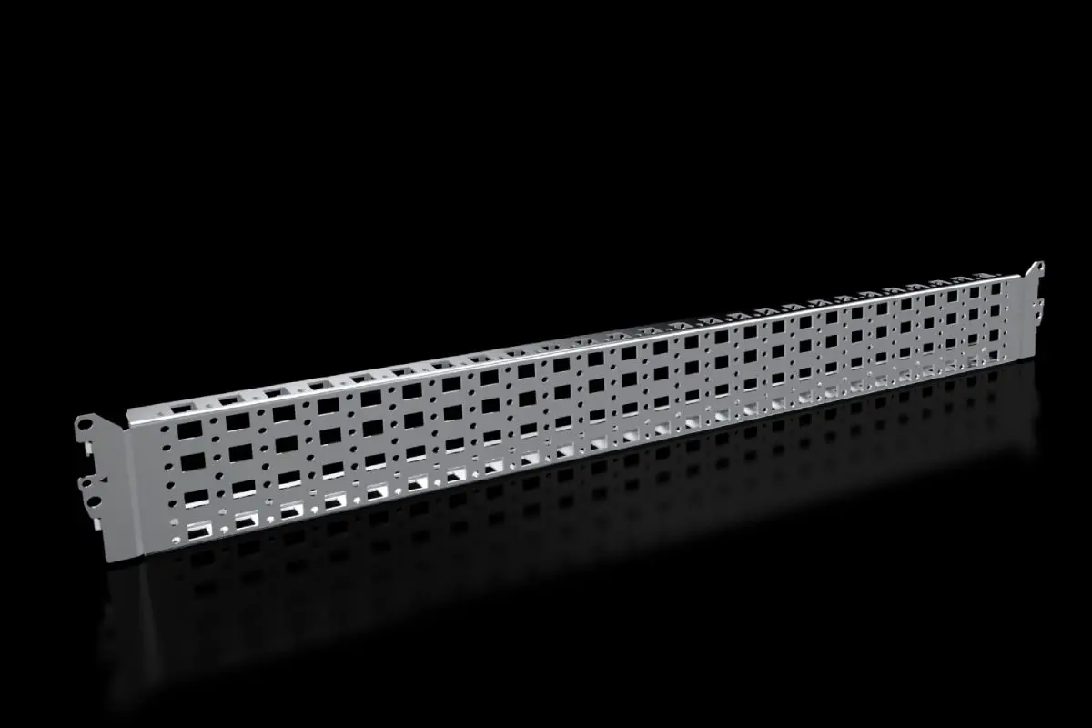 Produktfoto 1 von Rittal VX 8100.733, 8100733 Punched section with mounting flange, 23 x 89 mm, stainless steel for VX, VX SE