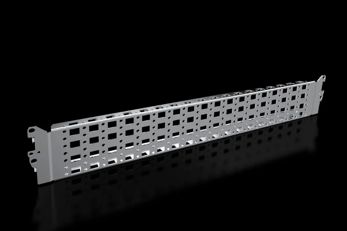 Rittal VX 8100.732, 8100732 Punched section with mounting flange, 23 x 89 mm, stainless steel for VX, VX SE