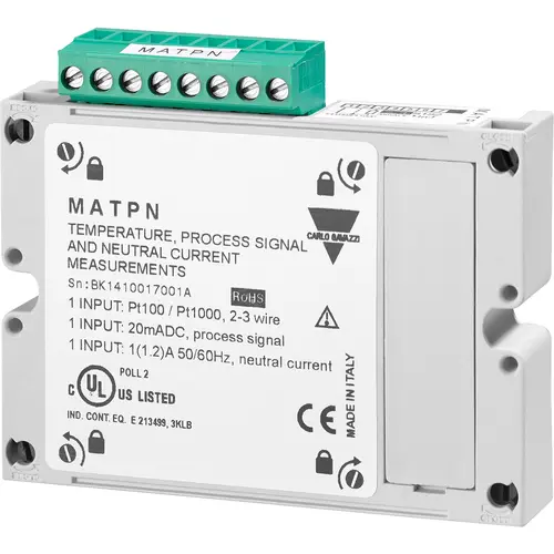 Produktfoto 1 von Carlo Gavazzi MATPN, Temp. + Proz. + Neutralstrommessungen rev.0