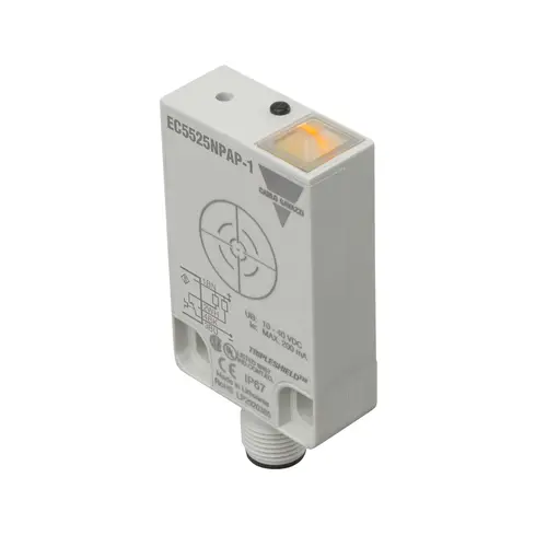 Produktfoto 1 von Carlo Gavazzi EC5525NPAP-1, CAP PROX FLATPK NPN NO+NC, STECKER