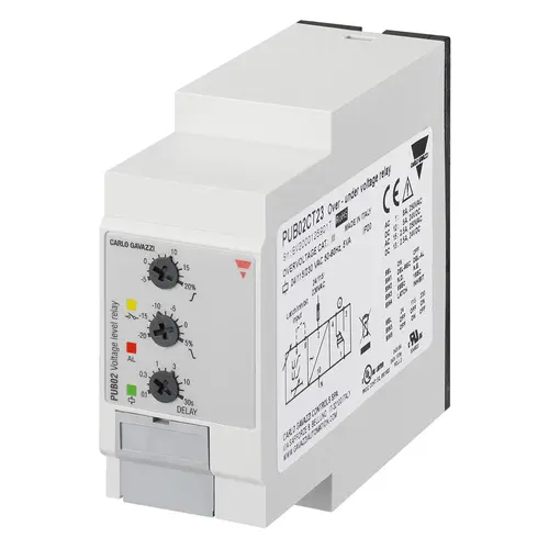 Produktfoto 1 von Carlo Gavazzi PUB02CT23, ÜBER-/UNTERSPANNUNG RLY