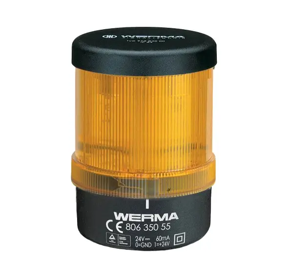 Produktfoto 1 von Werma 806.350.55, LED-Leuchte &uuml;berwachbar BWM 24VDC YE