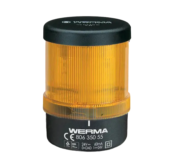 Produktfoto 1 von Werma 806.350.55, Überwachen. LED-Leuchte BWM 24VDC YE