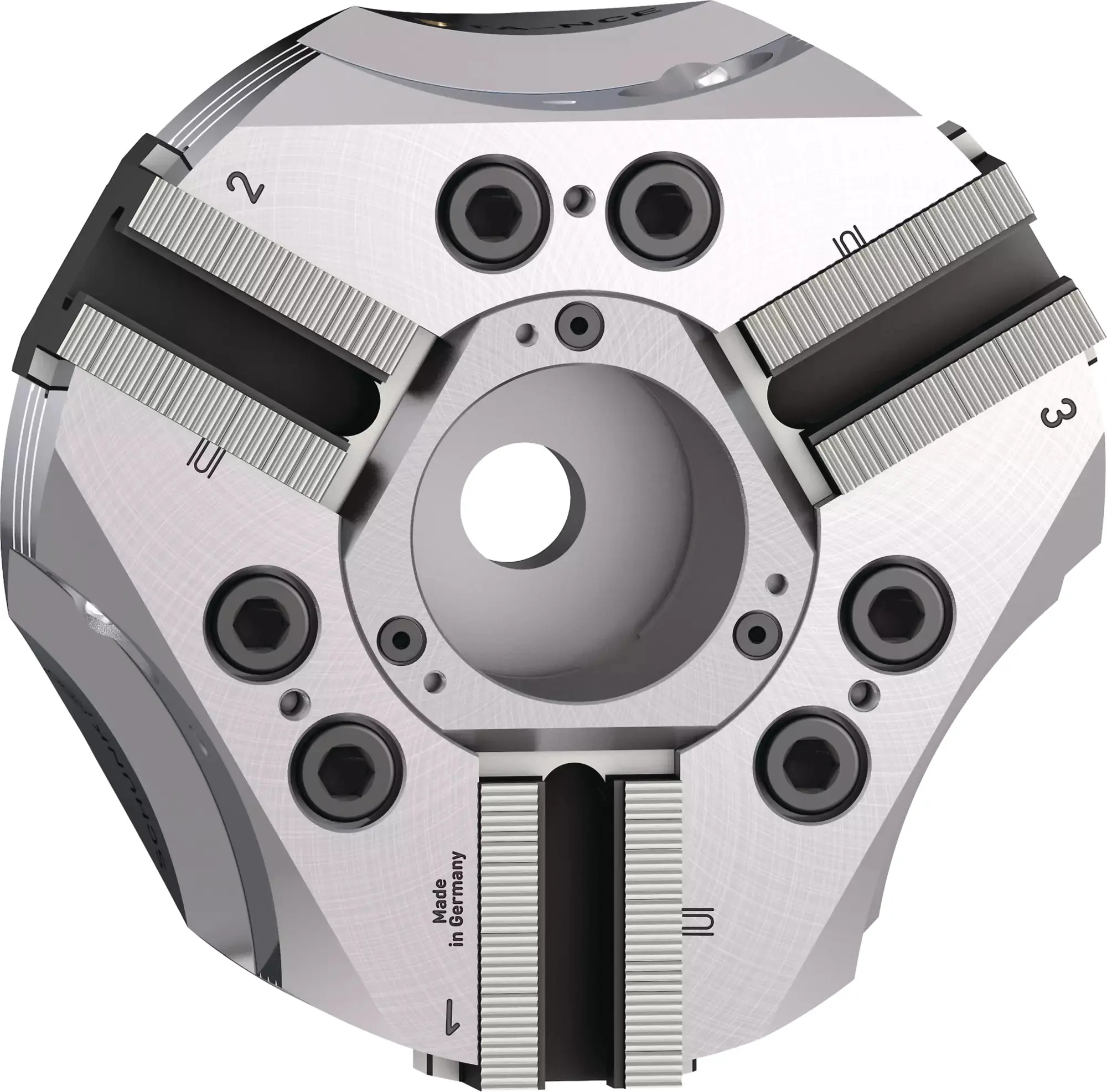Produktfoto 1 von SCHUNK ROTA NCE 165-53 A5-SV60°, 3-Backen Kraftspannfutter mit Durchgangsbohrung