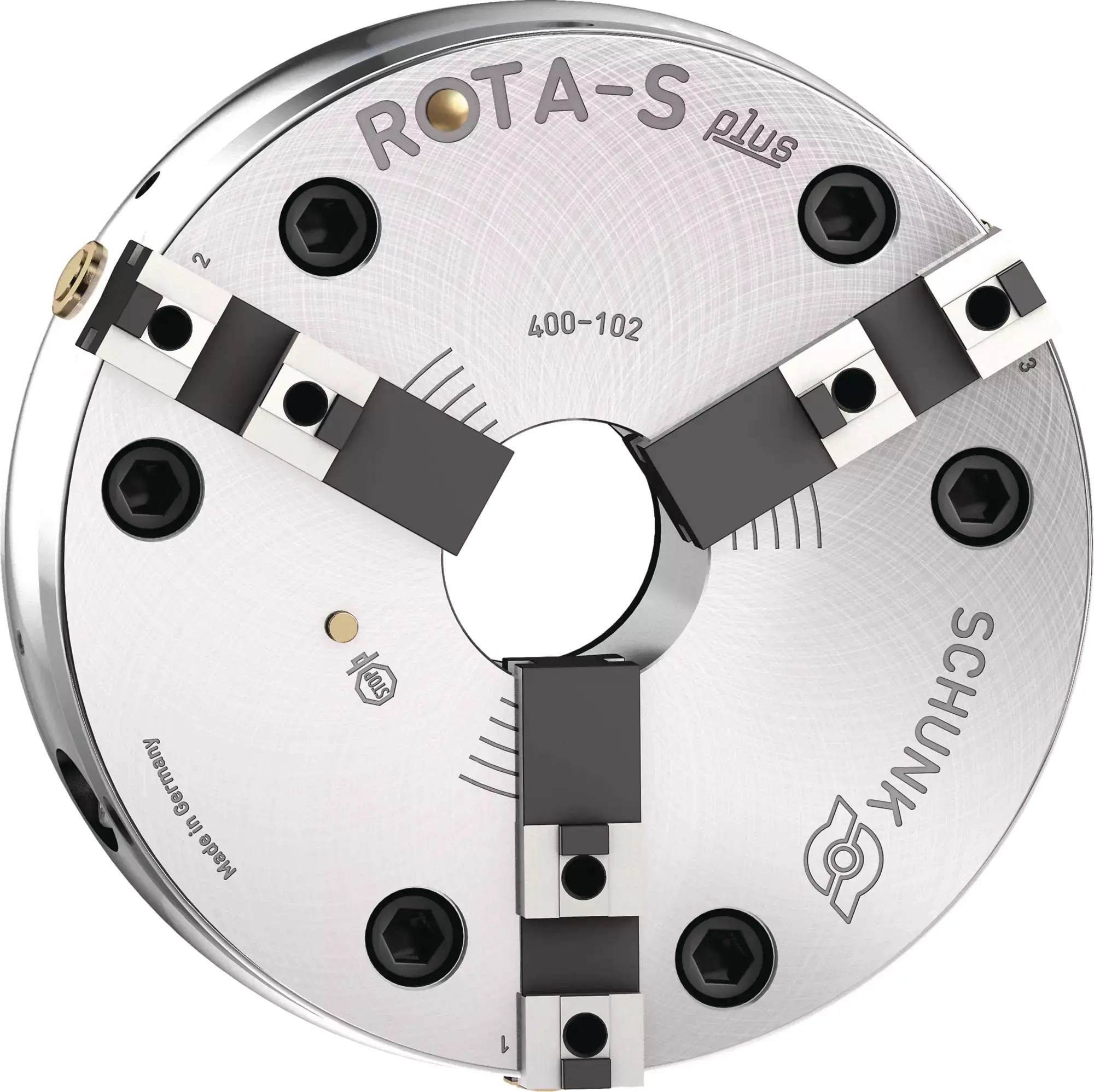 Produktfoto 1 von SCHUNK ROTA-S plus 400-102 Z380-SFG, Handspannfutter mit Backenschnellwechsel